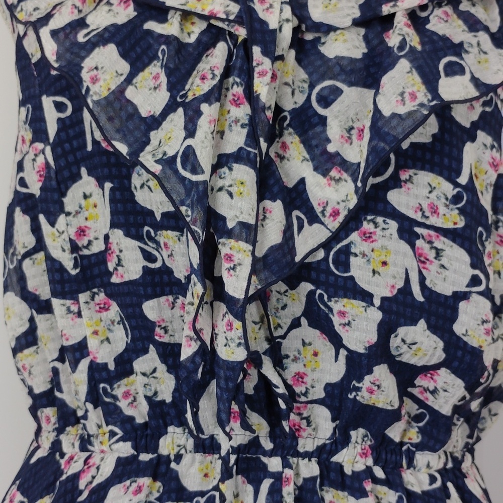 Disney Navy Floral Mini Dress - Picture 7 of 16